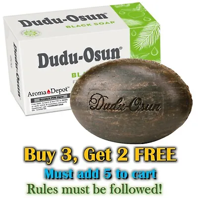 $6.49 • Buy Dudu Osun African Black Soap Natural Herbal Raw Buy 3 Get 2 Free Blowout Sale