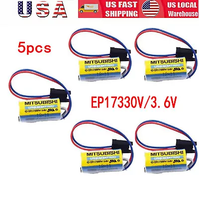 5x Mitsubishi A6BAT PLC Battery MR-BAT ER17330V/3.6V  For FANUC CNC System Power • $40.69