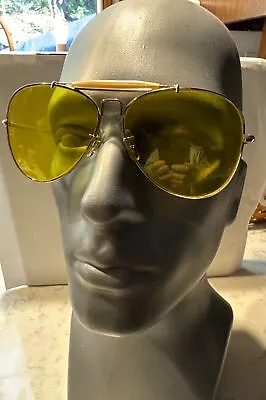 Bausch & Lomb Aviator Bushnell Shooting Glasses Impact Resist Vintage Sunglasses • $89.90