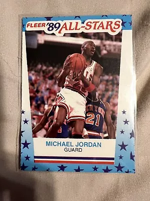 Michael Jordan 1989 FLEER STICKER # 3 REAL NICE EARLY VINTAGE CARD Ni Wax LOOK • $1