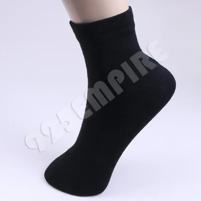 Men Ankle Quarter Socks Cotton Casual 6-12 Pairs Size:9-1110-12 • $8.99
