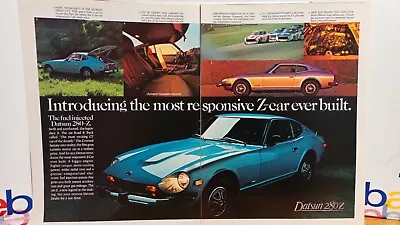 Datsun  280-z  2 Page Ad Original   Print Ad   11 X 17    A4 • $6.60