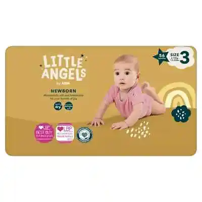 ASDA Little Angels Newborn Disney Size 3 6-10kg 56 Nappies • £8.99