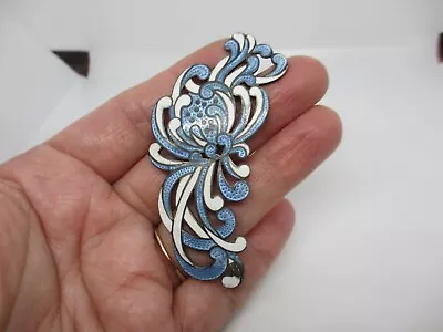 Stunning Vintage Margot De Taxco #5685 Large Blue & White Enamel Brooch/pin-nr! • $49.99