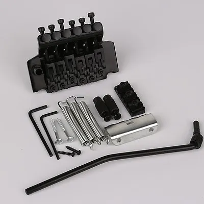 Black Floyd Rose Lic Ibanez Edge Style Double Tremolo System Bridge • $29.45