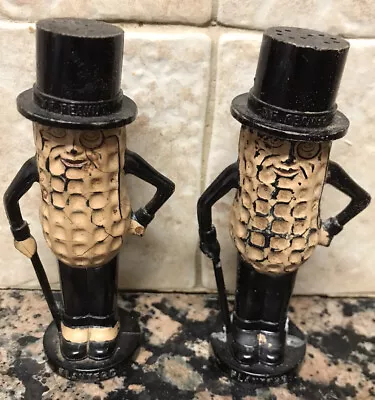 Vintage Mr Peanut Salt And Pepper Shakers • $12.50