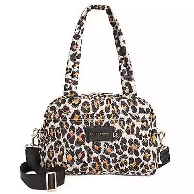 NWT Marc Jacobs Duffle Weekender Bag Removable Shoulder Strap Leopard Print • $250