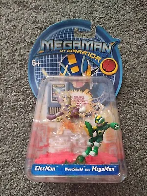 MegaMan NT Warrior Action Figure 2004 Mattel *Elecman Vs Woodshield Style... • £12.99