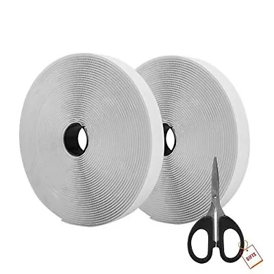 Hook And Loop Self Adhesive Tape Roll 39.37 Feet/ 12 Meter With Gift Scissors • $17.58