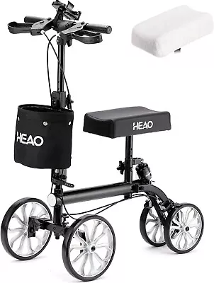 HEAO Knee Walker With Shock Absorber For Foot Injuries Medical Scooter Crutch US • $69.50