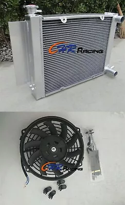 For Mazda RX2 RX3 RX4 RX5 With Heater Pipe Manual Aluminum Radiator+FAN • $190