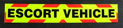 Escort Vehicle Fluorescent Magnetic Warning Sign • £12.60