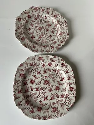 Spode Copeland Rosebud Chintz Set Of (2) 9” Plates Made In UK • $35.99