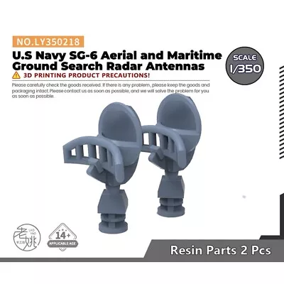 LY350218 1/350 U.S Navy SG-6 Aerial And Maritime Ground Search Radar Antennas • $5.69