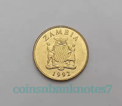 1992 Zambia 5 Kwacha Coin KM #31 Uncirculated • $6.50