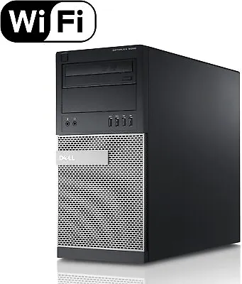 $189.88 • Buy Dell 9020 MT PC Tower Computer PC I7 32GB RAM 960GB SSD DVD-RW WiFi Windows 10