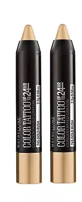 2 Pack- Maybelline Color Tattoo Up To 24HR Concentrated Crayon 745 GOLD RUSH • $9.95