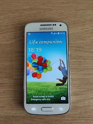Samsung Galaxy S4 Mini GT-I9195 - 8GB - White Frost (Unlocked) Smartphone • £0.99