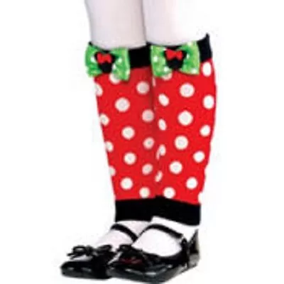 Disney Minnie Mouse Child Holiday Leg Warmers Size 4-6 - 1 Pair • $6.49