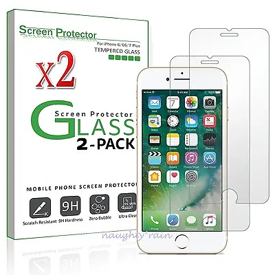 $5.95 • Buy 2X IPhone X XS MAX XR 8 7 6S 6 Plus SE 13 12 11 Tempered Glass Screen Protector
