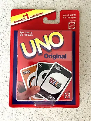 Vintage 1999 Mattel The Original Uno Card Game New Sealed In Original Packaging • $15.99
