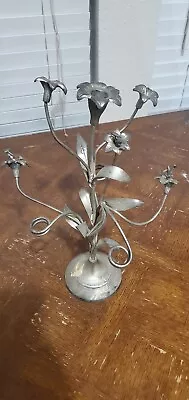 Vintage Brass Candelabra Vines Candle Holder • $45