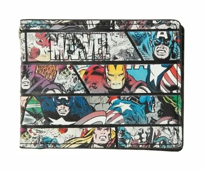 Marvel The Avengers Comics Panel Bi-Fold Wallet New  • $11.69