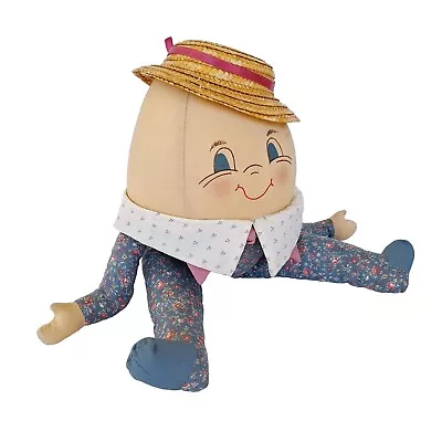 Vintage Overly Raker Mrs Happy Humpty Dumpty Plush Shelf Sitter Rare • $31.45