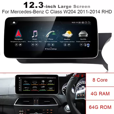 For Mercedes Benz C Class W204 2011-2014 RHD Car DVD GPS Navigation Radio Stereo • $614.09