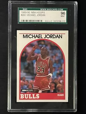 Michael Jordan 1989-90 NBA Hoops Card #200 Card Is Graded SGC 9 • $8.50