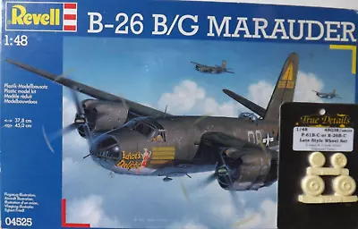1/48 / Revell/ Monogram B-26B/G Marauder #04525 & True Detail Wheel Set #48038 • $59.99