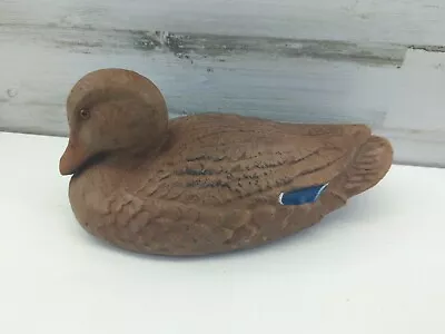 Carry Lite Hen Mallard Paper Mache Decoy Brown Blue Duck Decoy  • $29.99