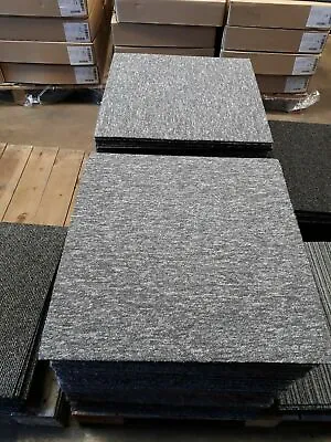 £29.99 • Buy 20 X Carpet Tiles 5m2 Box Heavy Commercial Retail Office Premium Flooring GREY
