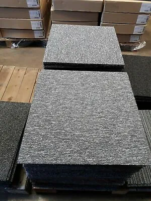 20 X Carpet Tiles 5m2 Box Heavy Commercial Retail Office Premium Flooring GREY • £29.99