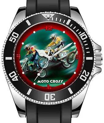 Moto Cross Bike Racers Sporty Unique Stylish Wrist Watch • $43.54