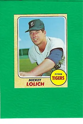 1968 Topps #414 Mickey Lolich Tigers MINT High Grade Beauty!   • $198