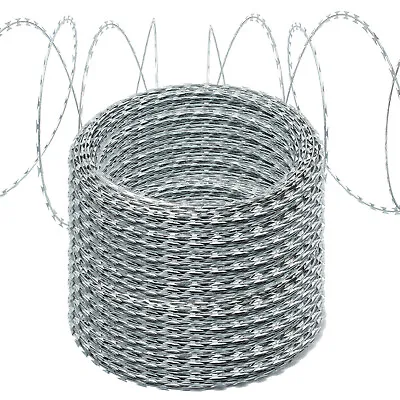 Ginkman 3 Sizes Razor Barbed Wire For Fence Farm Garden Home • $63.99