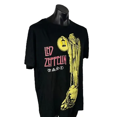 Led Zeppelin ‘The Hermit’ Men's T Shirt Black 2017 Rock 9th Tarot Card Size 4XL • $24.95