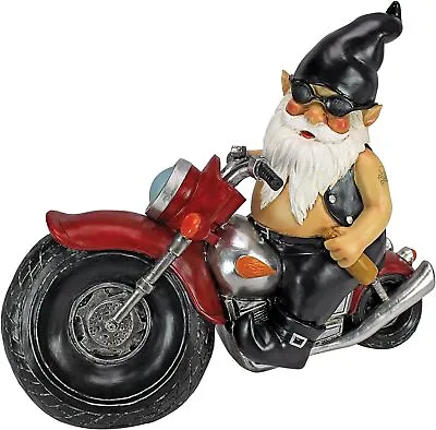 Katlot Axle Grease The Biker Garden Gnome Motorcycle Statue Single Full Color • $94.39