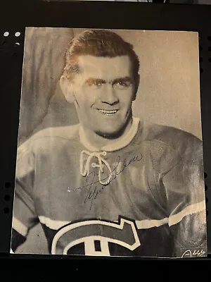 Maurice Richard Autographed Montreal Canadiens 7 X 9 Magazine Photo JSA • $49.99