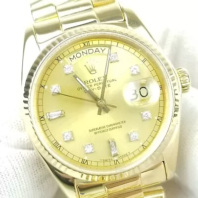 18KYG Rolex 18038 Presidential Day Date 1984 - Good Condition • $12899