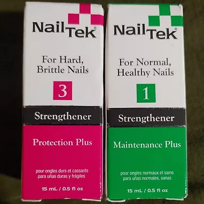 Nail Tek Protection Plus 3 Hard Brittle Nails& Maintenance Plus 1 Normal.  • $10