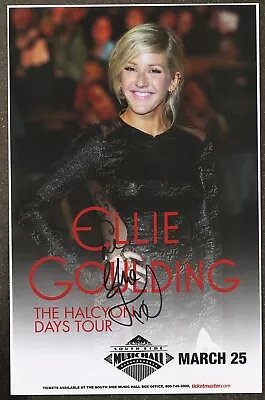 Ellie Goulding Autographed Gig Poster • $21