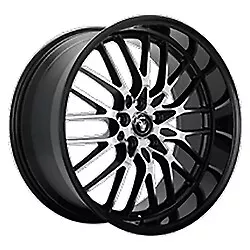 17x7 Konig 16MB Lace Gloss Black W/Machined Face Wheels 5x110 (40mm) Set Of 4 • $917.52
