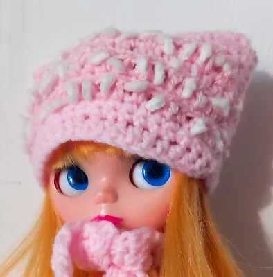 Hat And Scarf For Tangkou Doll Blythe Doll Bjd. Accessories Clothing • £4.99