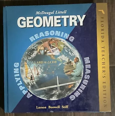 Mcdougal Littell Geometry Teacher Book Florida Edition (2004 Hardcover) • $21.99