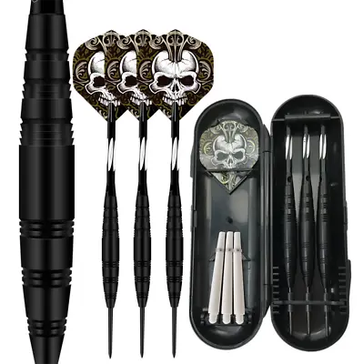 3PCS Steel Tungsten Tip Darts Barrel Aluminium Shafts Professional Dart Set Case • $11.99