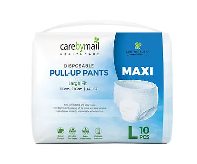 CarebyMail Maxi LARGE Incontinence Pull Up Pants Nappies With High Absorbency • £9.75