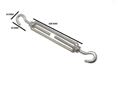 £4.19 • Buy Turnbuckle Strainer Fence Wire Tensioner Hook Hook ZP 6MM