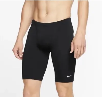 Men's Nike Hydrastrong Swim Jammer Size 24 Black NWT Free Shipping • $14.20